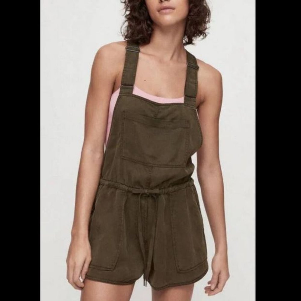Aritzia Wilfred Free Utility Shortall Army Green XXS